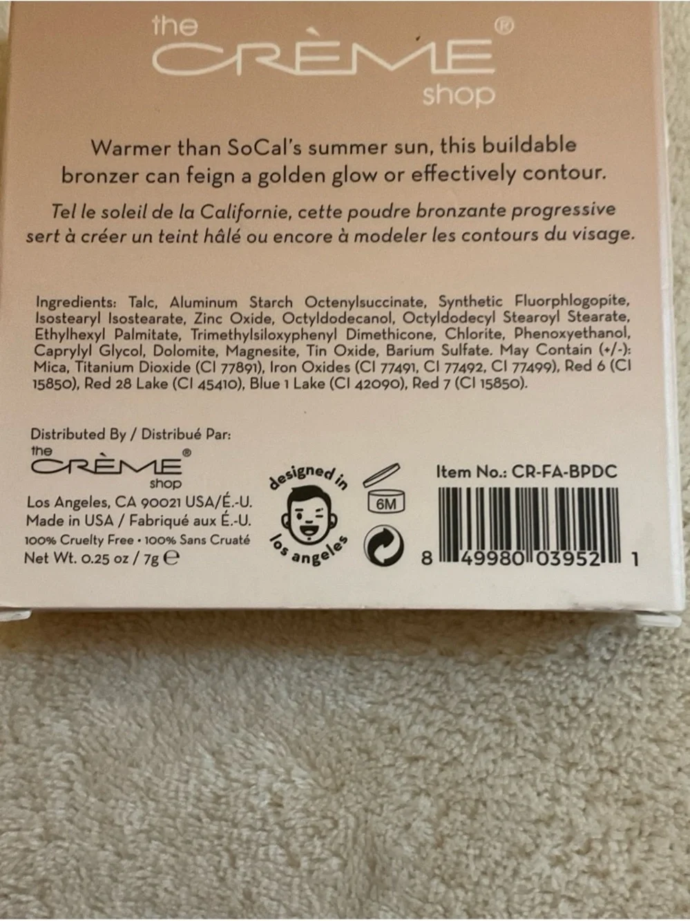 the Crème Shop PCH Powder Bronzer - Warm Tan